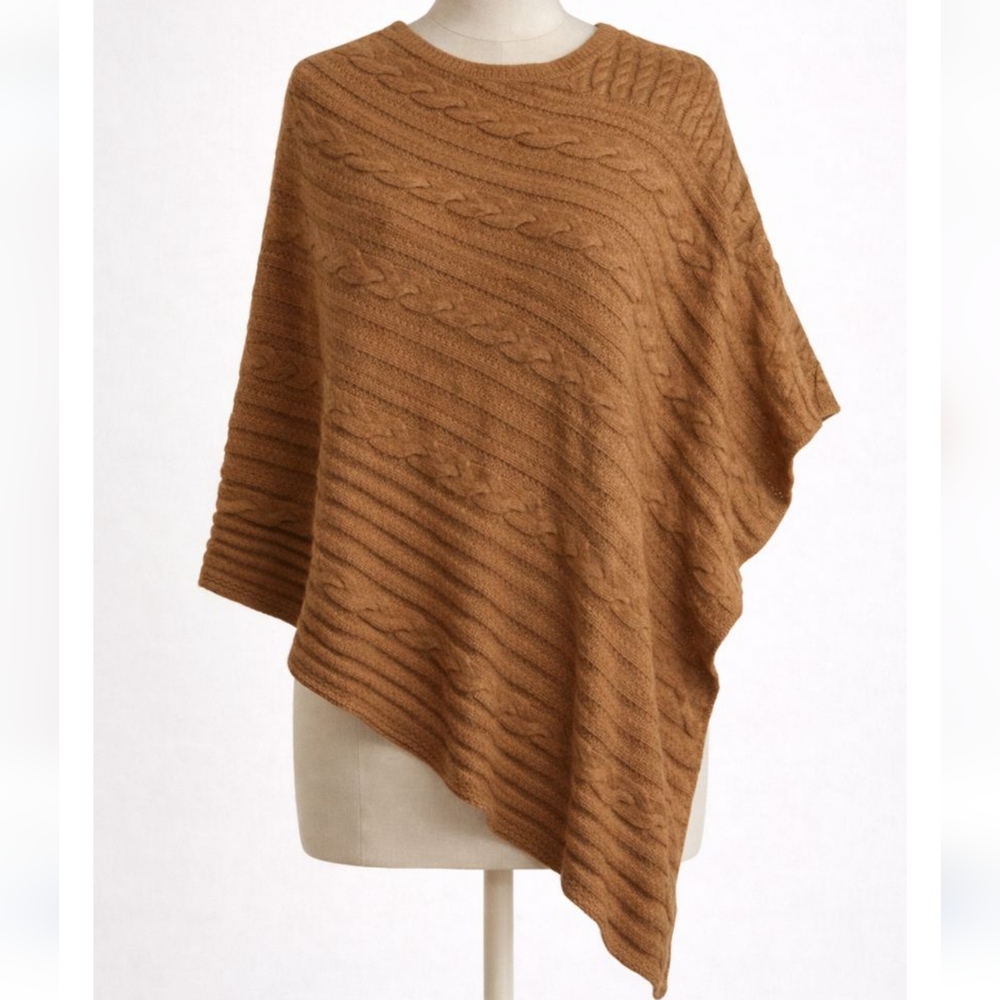 NOVICA CABLEKNIT PONCHO